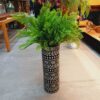 Vaso em Cerâmica Preto com Branco