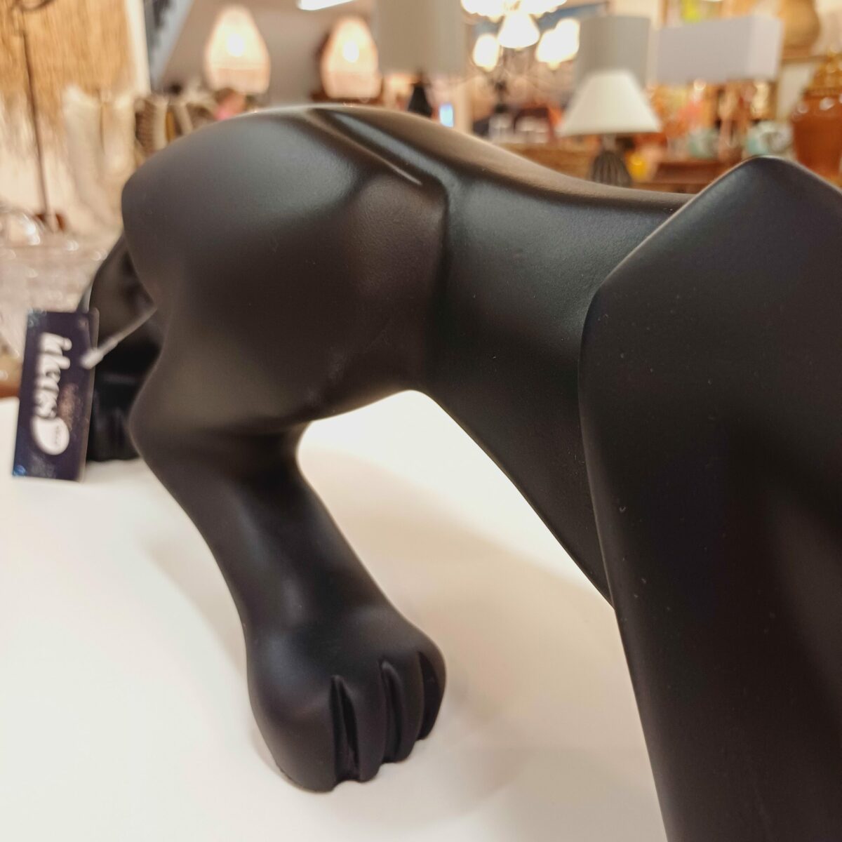 Escultura Ataque de Pantera - Preto Fosco - Image 6
