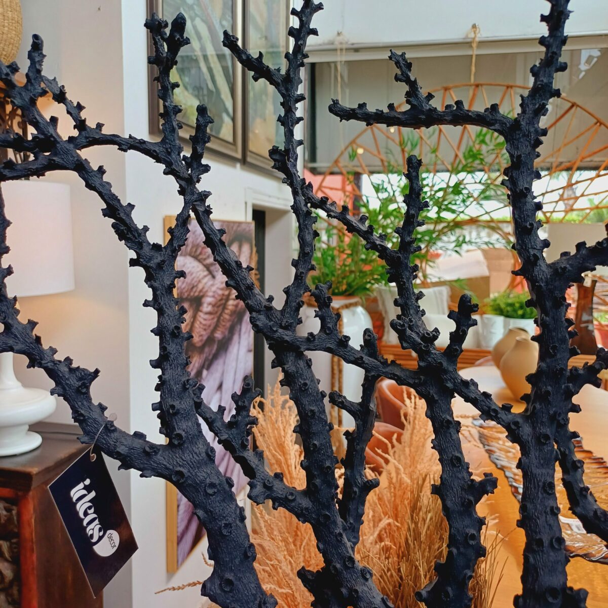 Escultura Coral em Resina Azul - Image 3