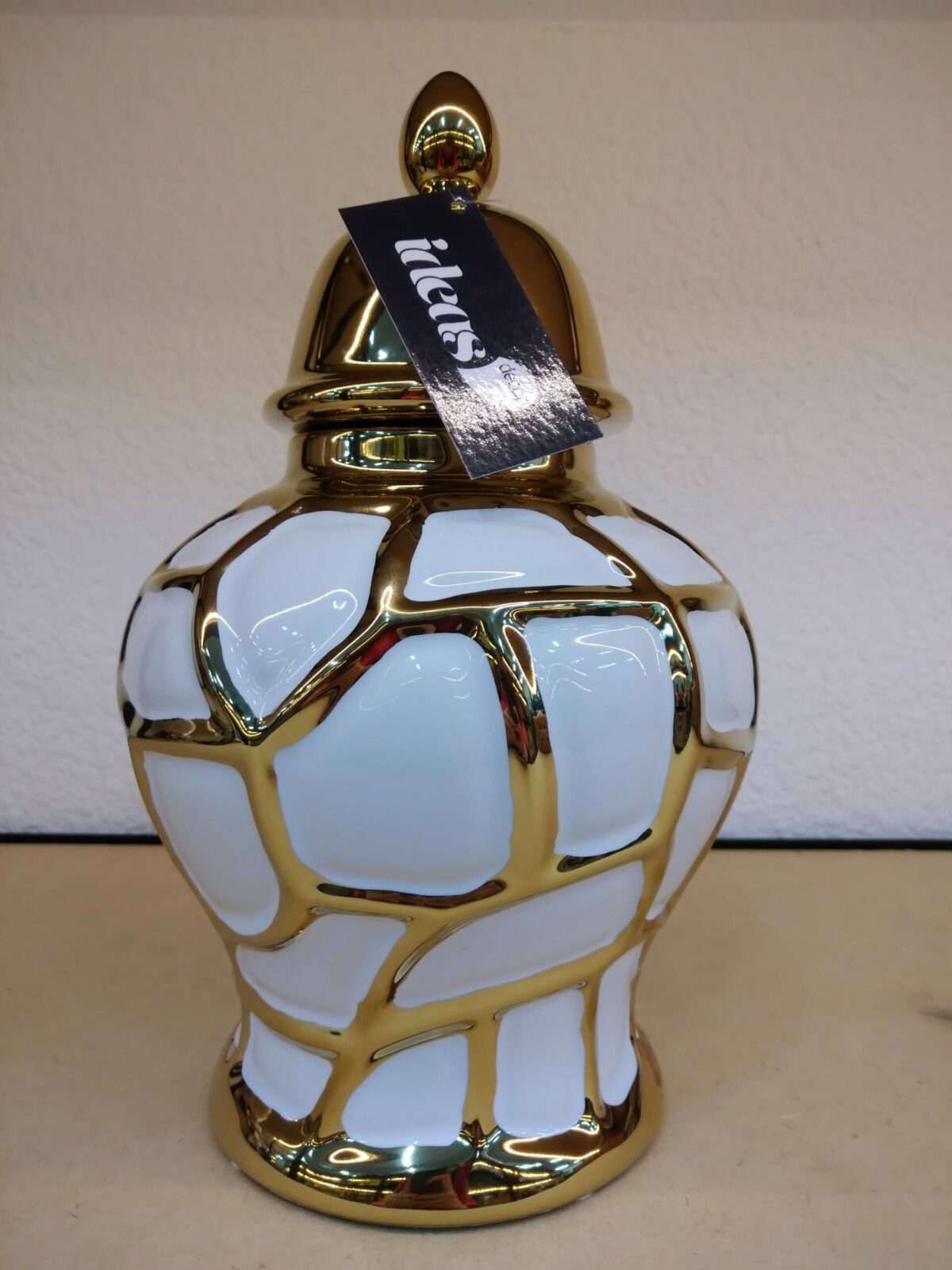 Potiche Dourado em Porcelana Tamanho G - Image 5