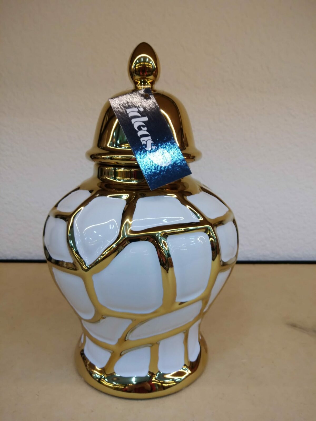 Potiche Dourado em Porcelana Tamanho G - Image 6