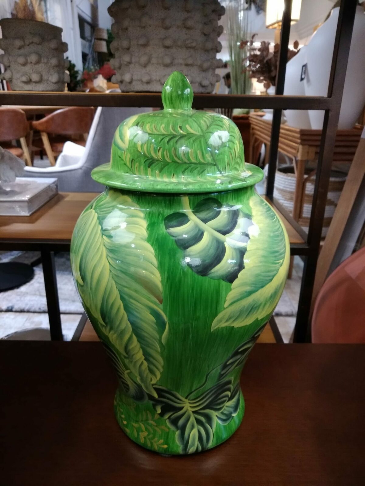 Potiche Selva Verde em Cerâmica Artesanal - Image 2