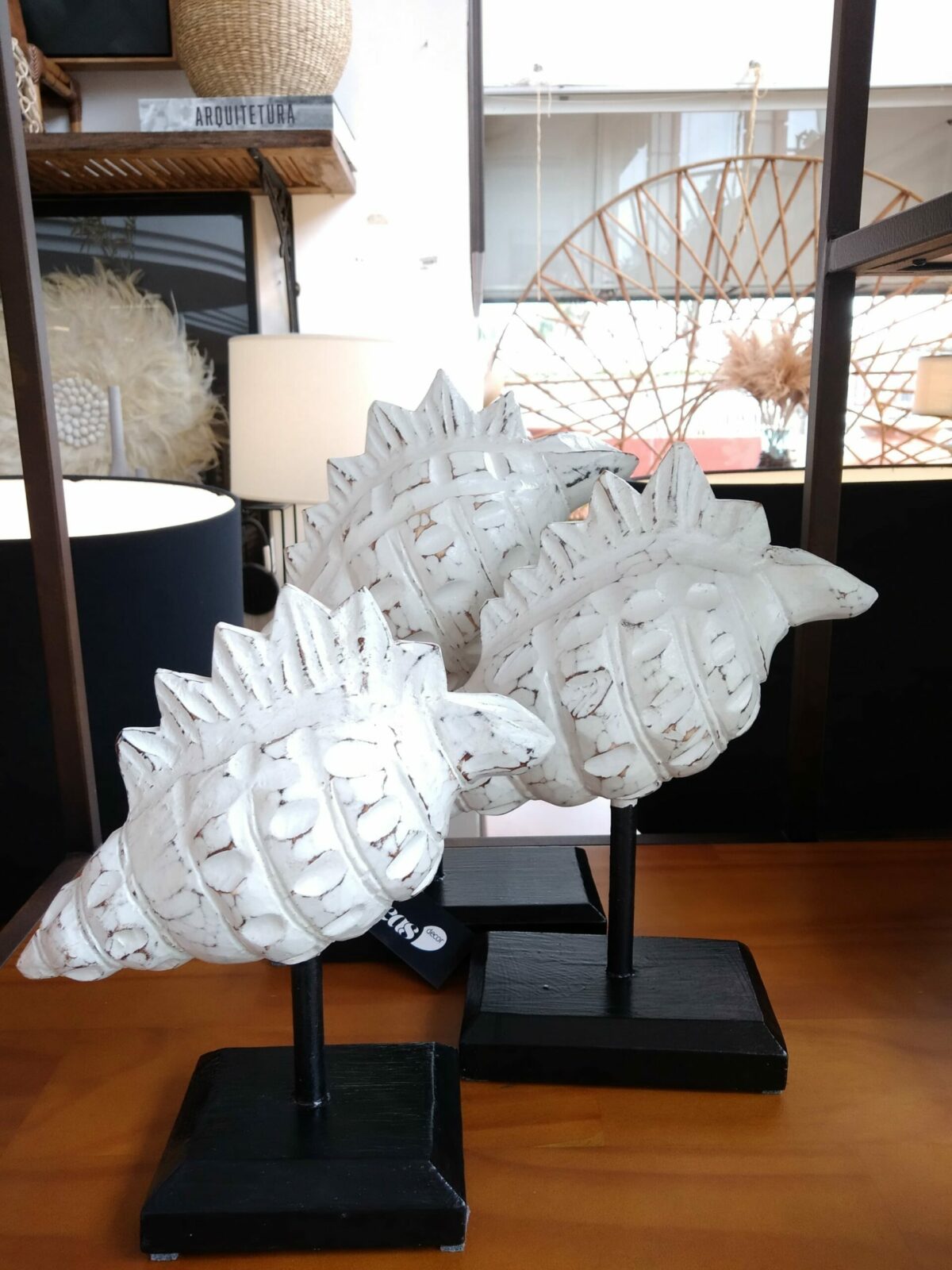 Trio Escultura Caravela Branca - Image 2