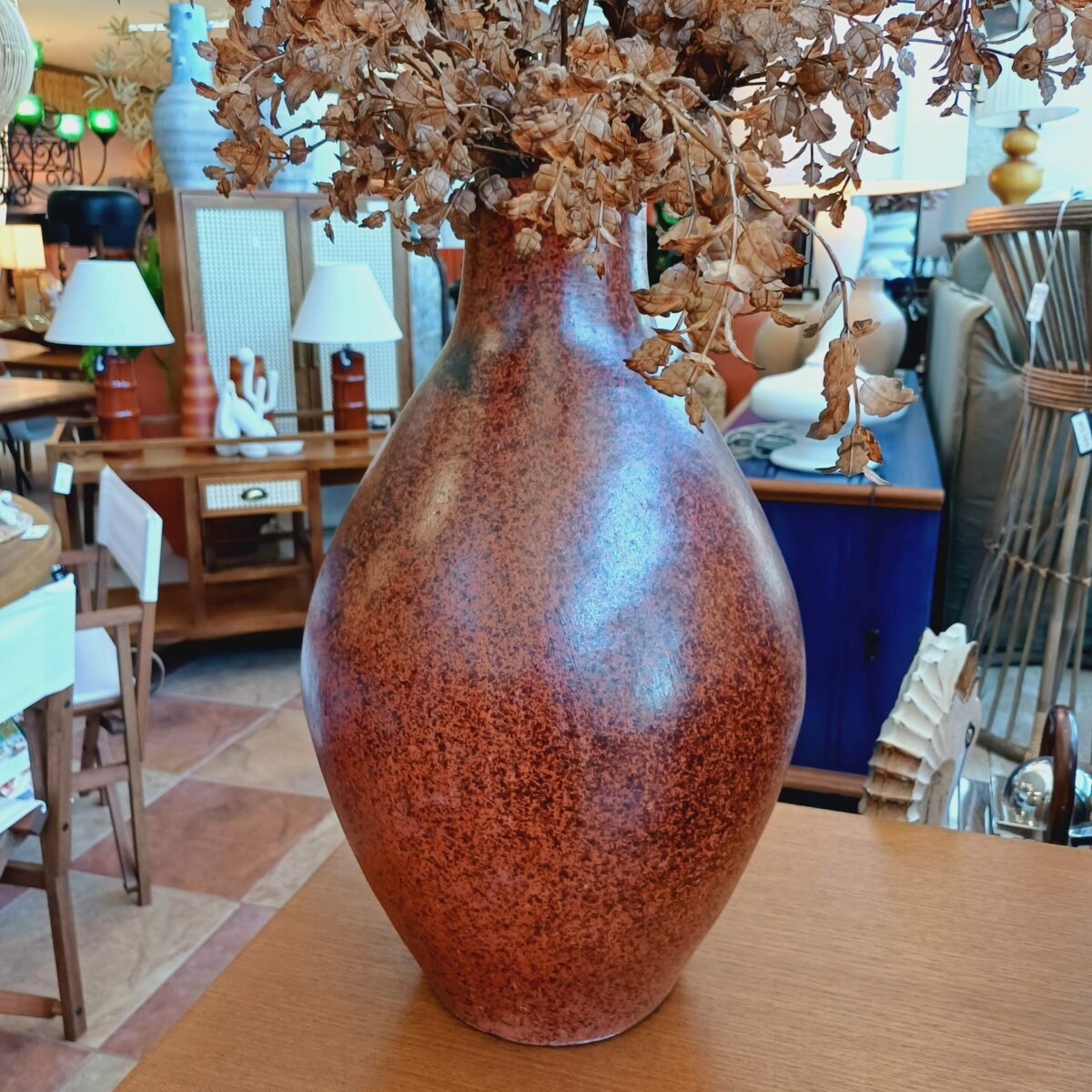 Vaso Marrom em Cerâmica - Coleção Rústico Chique - Image 7