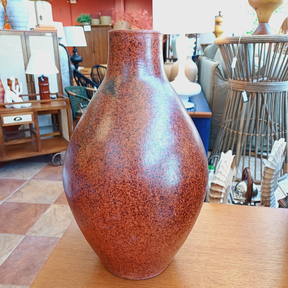 Vaso Marrom em Cerâmica - Coleção Rústico Chique - Image 5