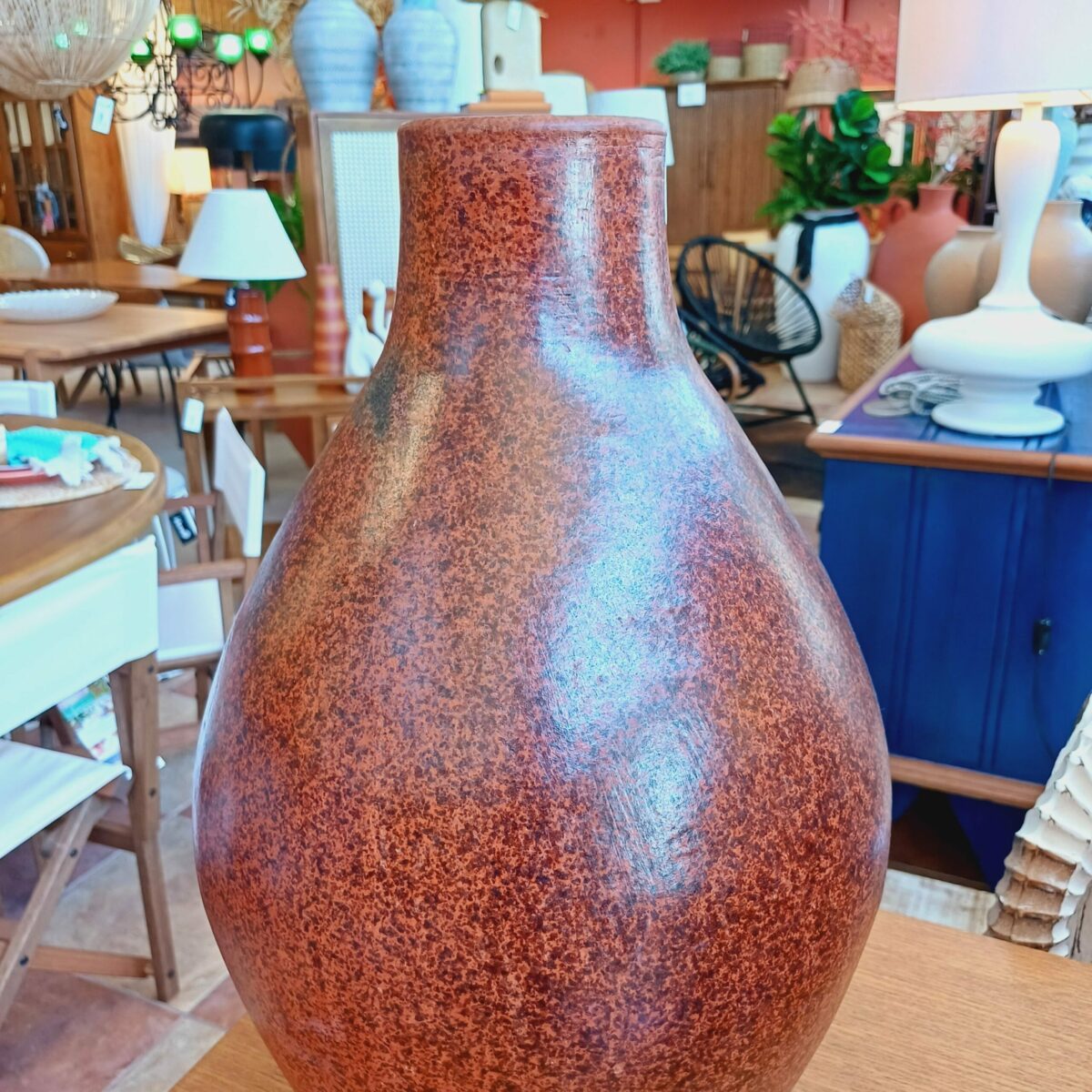 Vaso Marrom em Cerâmica - Coleção Rústico Chique - Image 8