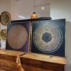 Quadro Mandala Dourada em Canvas