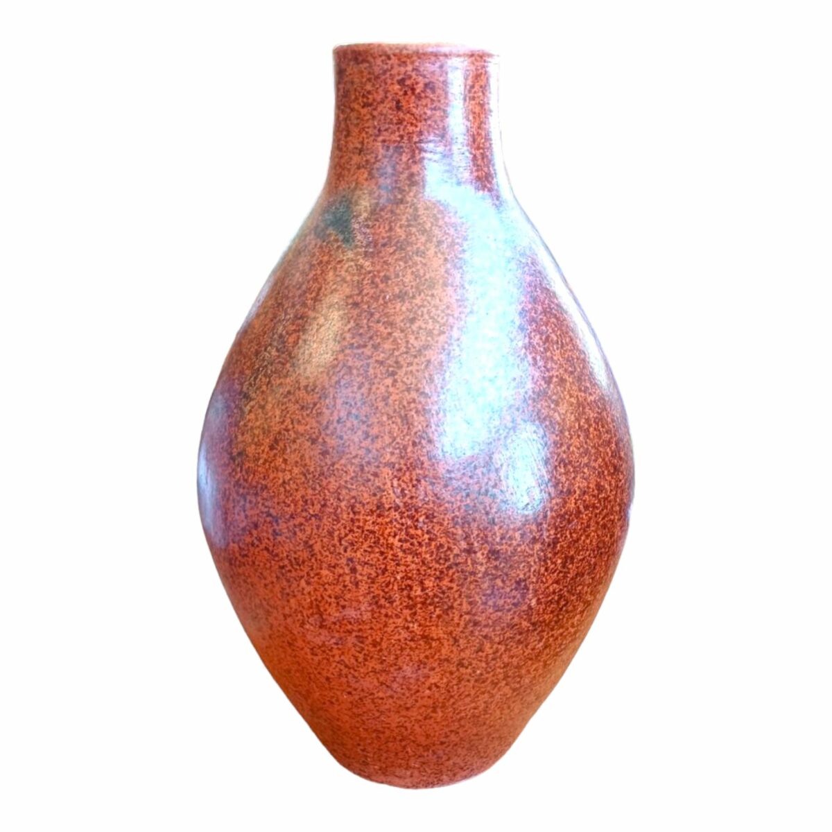 Vaso Marrom em Cerâmica - Coleção Rústico Chique