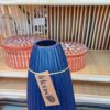 Vaso Azul em Cerâmica Texturizada Tamanho G - Imagem 3