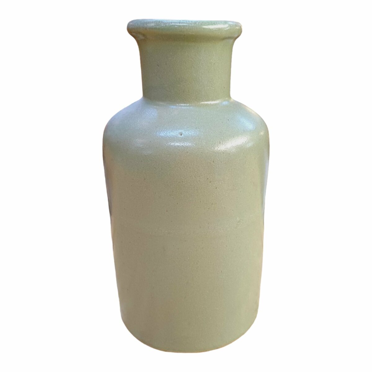 Vaso Verde em Cerâmica Artesanal Tamanho P