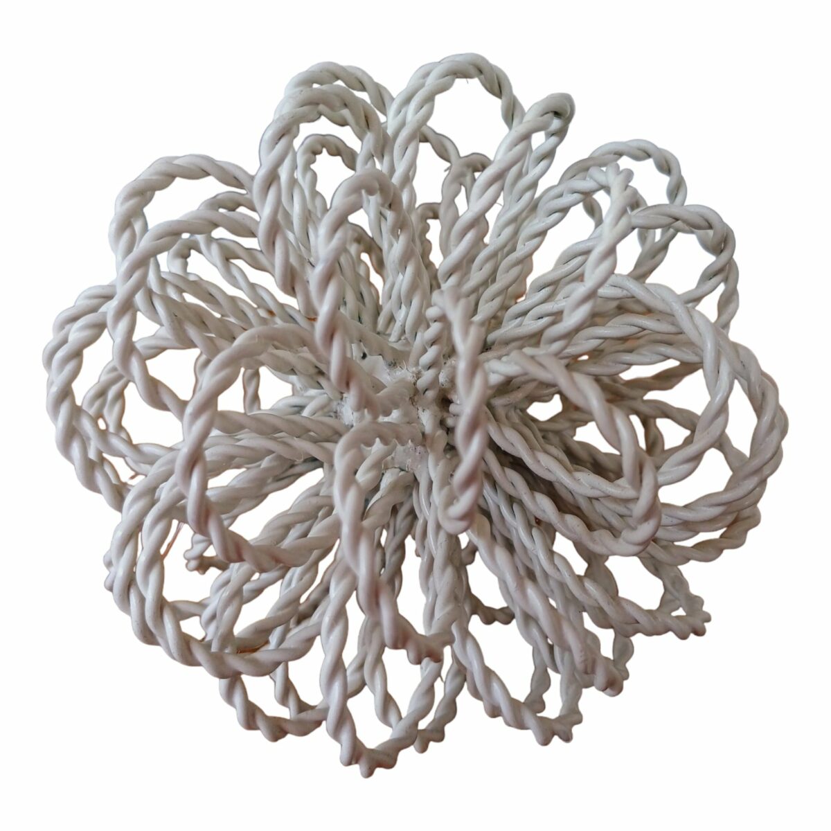 Escultura Bola Decorativa Branca Tamanho G