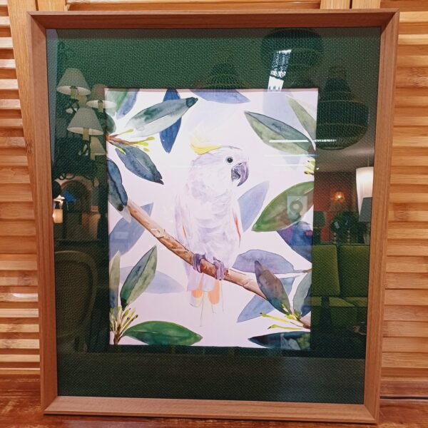 Quadro Cacatua de Crista Amarela 63x73 cm