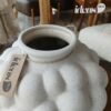 Vaso Bubble cerâmica branca com respingos - Imagem 3