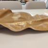 Centro de Mesa Dourado Folha - Peça Artesanal em Fibra de Vidro - Imagem 2
