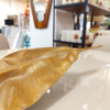 Centro de Mesa Dourado Folha - Peça Artesanal em Fibra de Vidro - Imagem 5