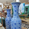 Vaso de Chão em Porcelana Chinesa Azul - 123 cm De Altura - Imagem 2