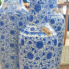 Vaso de Chão em Porcelana Chinesa Azul - 123 cm De Altura - Imagem 6