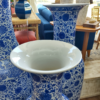 Vaso de Chão em Porcelana Chinesa Azul - 123 cm De Altura - Imagem 3