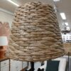 Abajur Marrom Pássaros com Cúpula em Fibra Natural - Imagem 3