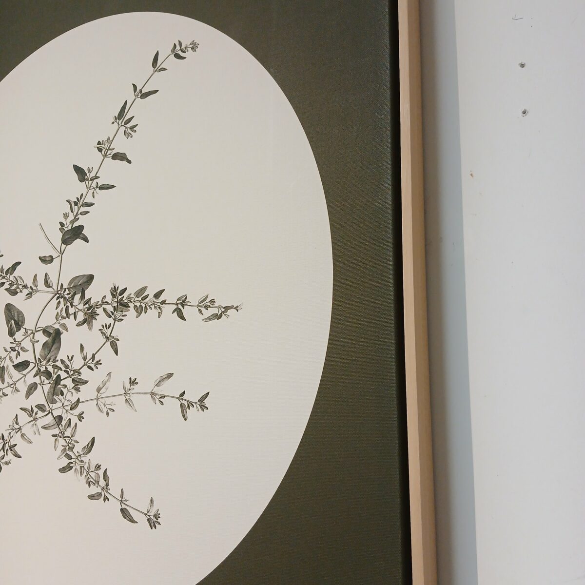 Quadro Canvas Verde em Moldura de Madeira Eucalipto - 83x63 cm - Image 4