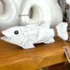 Escultura Peixe Branco em Madeira| Importado de Bali