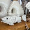 Escultura Peixe Branco em Madeira| Importado de Bali - Image 5