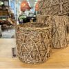 Cesta Redonda Grande em Fibra Natural com Alças - Bali - Imagem 4