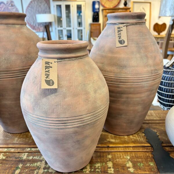 Vaso Decorativo em Cerâmica Terracota - Tamanho P - 42 cm de Altura