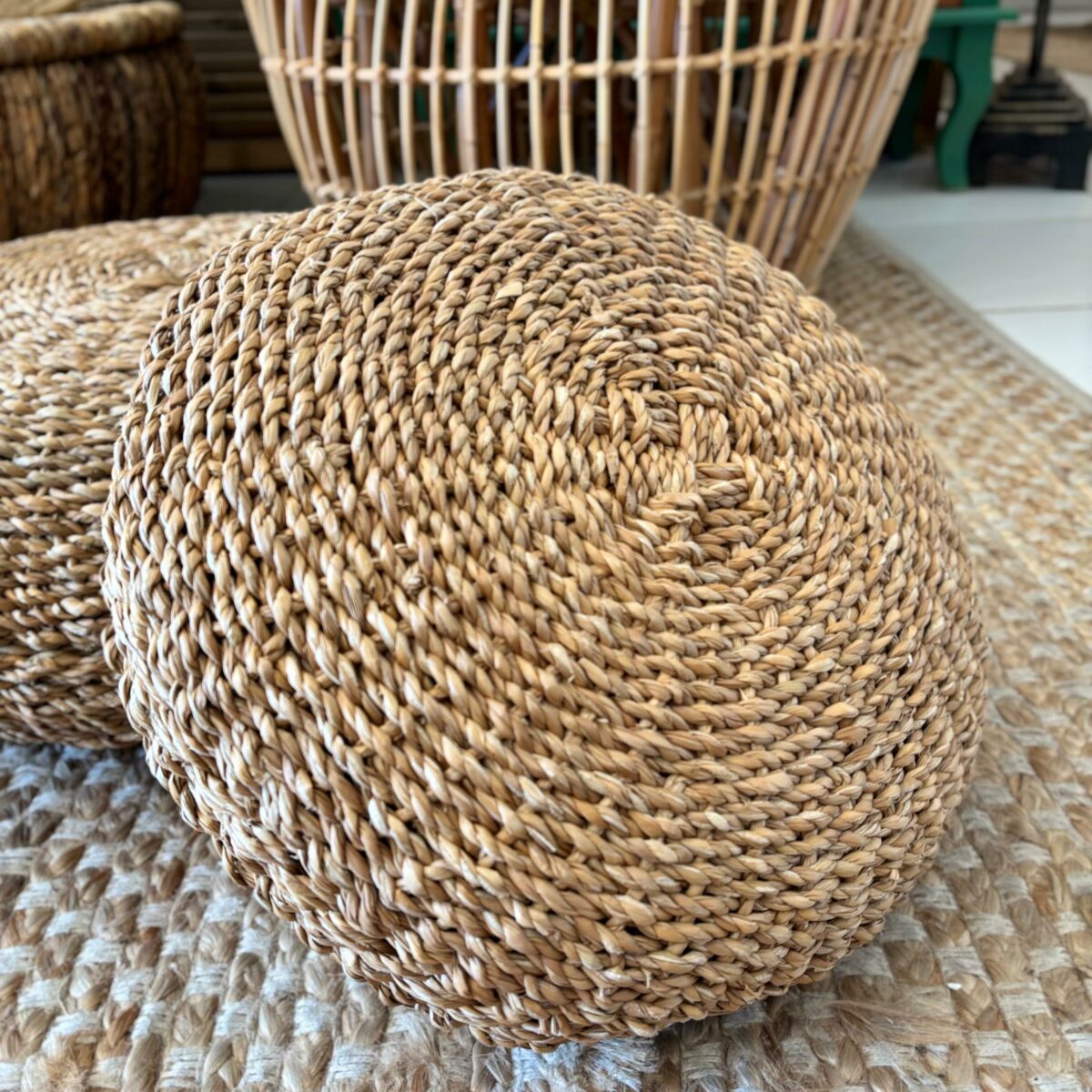 Puff Bali em Fibra Natural - Tamanho G - Image 3