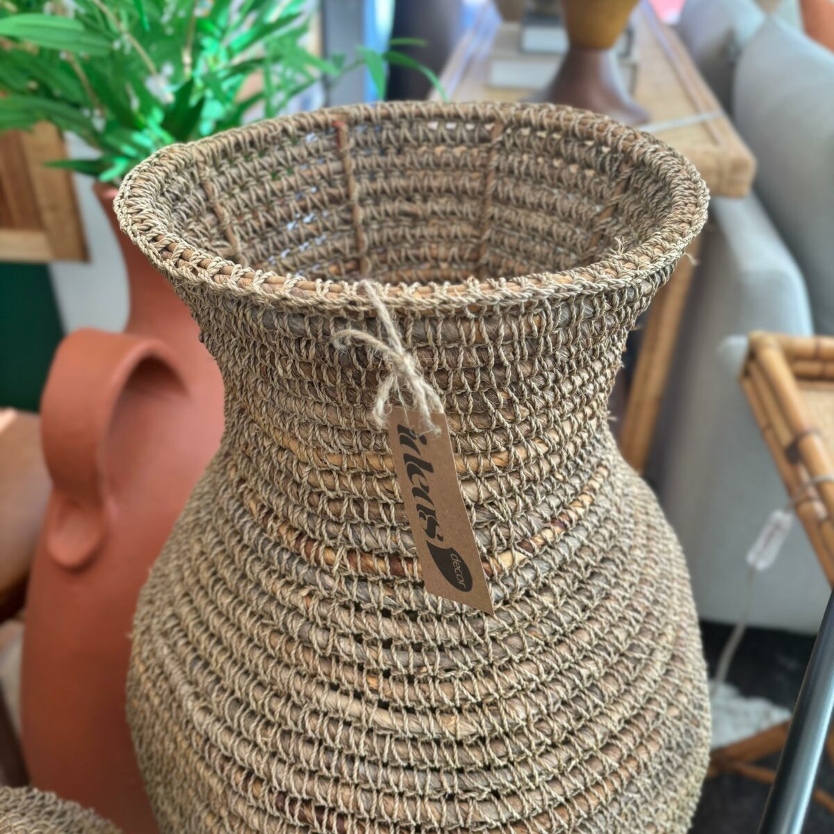 Vaso de Chão em Fibra Natural - Tamanho P - Image 3