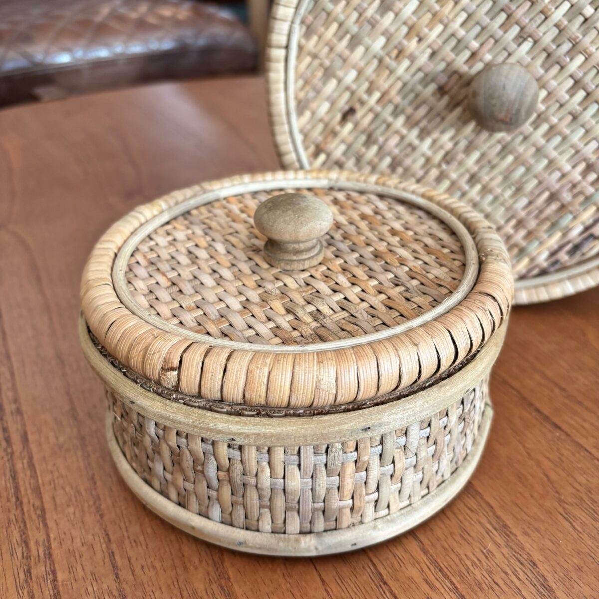 Conjunto de Caixas Decorativas em Rattan - Imagem 5