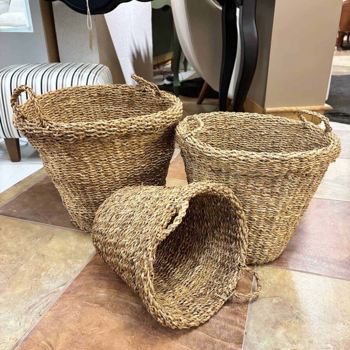 Cesta Redonda em Fibra Natural Tamanho P - Imagem 10