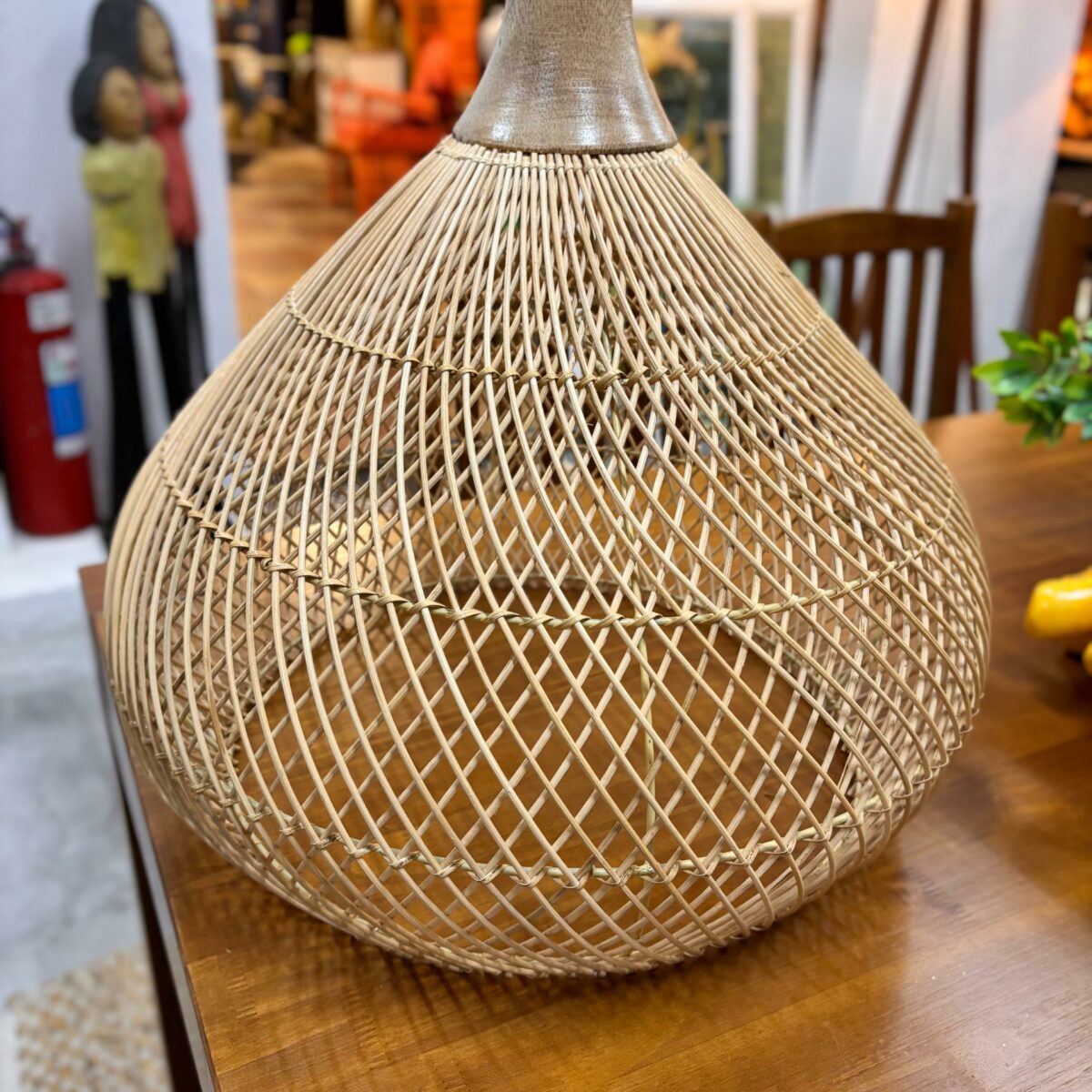 Pendente em Fibra Natural Importado de Bali - Imagem 4