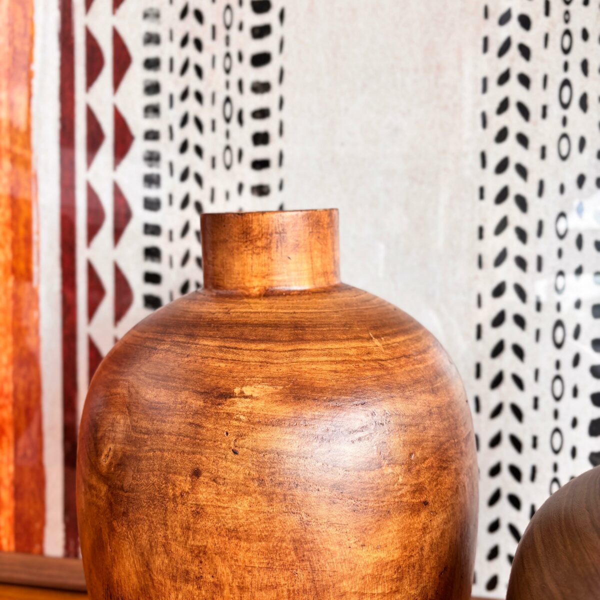 Vaso Decorativo em Madeira Natural – Tamanho G - Image 2