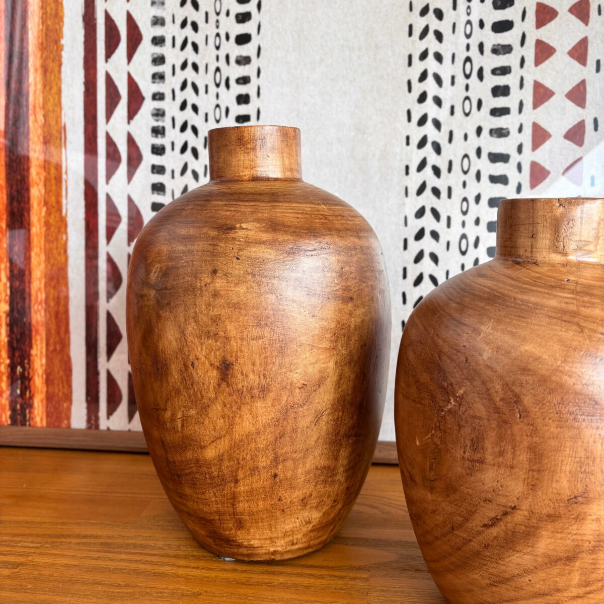 Vaso Decorativo em Madeira Natural – Tamanho G - Image 3