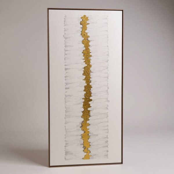 Quadro Canva com Dourado - 180x80 cm