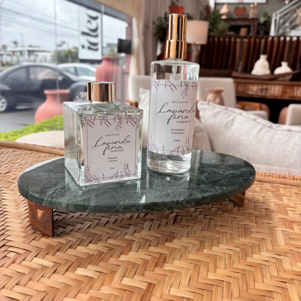 Bandeja  Oval em Mármore Verde