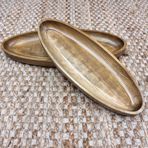 Travessa/Bandeja em Madeira Teca Tamanho P - Importado de Bali