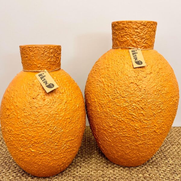 Vaso em Cerâmica Amarelo - Tamanho G