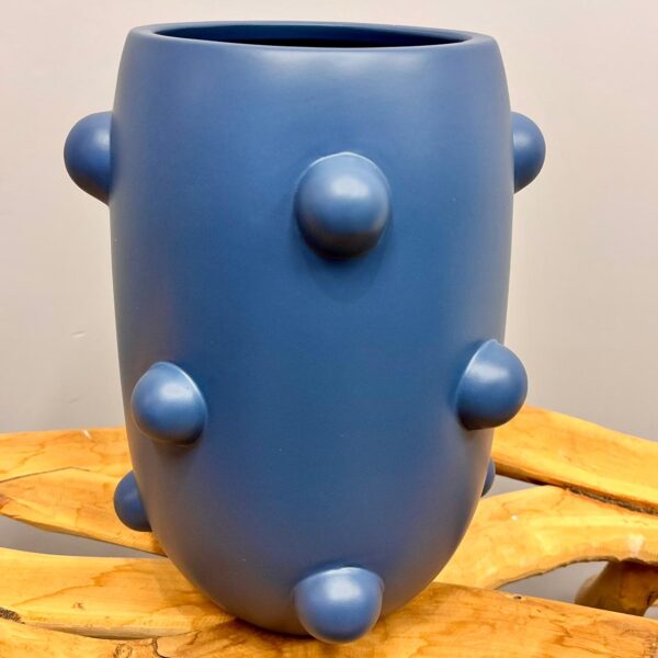 Vaso em Cerâmica Azul - Tamanho G