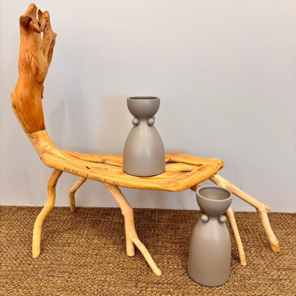 Vaso em Cerâmica Cone Fendi - Tamanho G