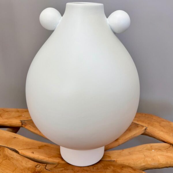 Vaso Sophia em Cerâmica Branco