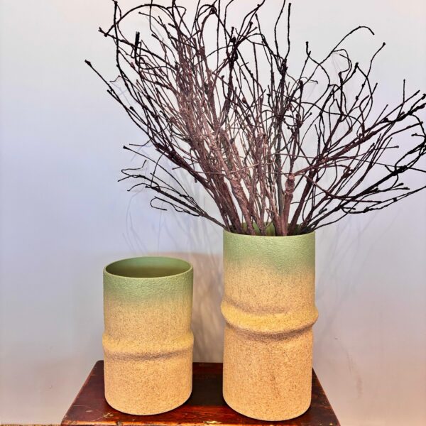 Vaso em Arenato Verde Taanho G - Coleção Alto Padrão